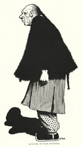 仕立て屋、名前はムスタファ（彫刻）。