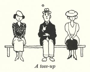 トスアップ（リトグラフ