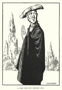 非常に賢く、慎重な男（リトグラフ 作： William Heath Robinson