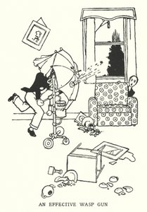 効果的なワスプガン（リトグラフ 作： William Heath Robinson
