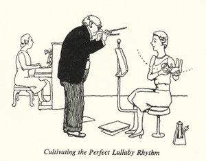 パーフェクトな子守唄のリズムを育む（リトグラフ 作： William Heath Robinson