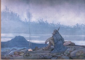 収穫が縫われた後のフォローに従ってください 作： William Heath Robinson