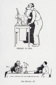 ガスマスク - II (リトグラフ) 作： William Heath Robinson