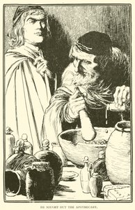 彼は薬剤師を探しました 作： William Heath Robinson