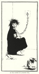 格子状の牢屋に入れられた（彫刻 作： William Heath Robinson
