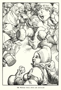 エクスタシー（リトグラフ）に陥ってしまう。 作： William Heath Robinson