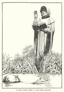私は彼らにフェアーな長い説教をしてあげよう（リトグラフ 作： William Heath Robinson