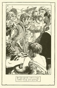ドン・キホーテのイラスト（リトグラフ 作： William Heath Robinson