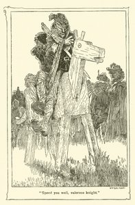 ドン・キホーテのイラスト（リトグラフ 作： William Heath Robinson