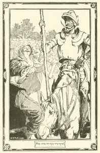 ドン・キホーテのイラスト（リトグラフ 作： William Heath Robinson