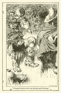 ドン・キホーテのイラスト（リトグラフ 作： William Heath Robinson