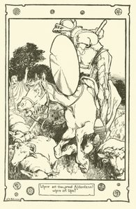 ドン・キホーテのイラスト（リトグラフ 作： William Heath Robinson