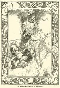 ドン・キホーテのイラスト（リトグラフ 作： William Heath Robinson