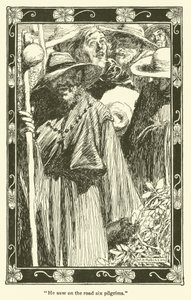 ドン・キホーテのイラスト（リトグラフ 作： William Heath Robinson