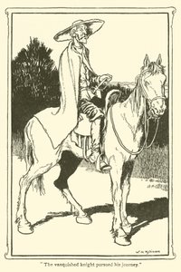 ドン・キホーテのイラスト（リトグラフ 作： William Heath Robinson