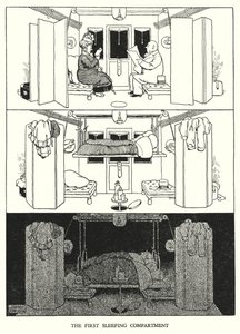 W・ヒース・ロビンソンによる「Railway Ribaldry」のイラスト（リトグラフ）。 作： William Heath Robinson