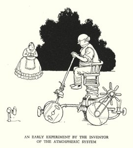 W・ヒース・ロビンソンによる「Railway Ribaldry」のイラスト（リトグラフ）。 作： William Heath Robinson