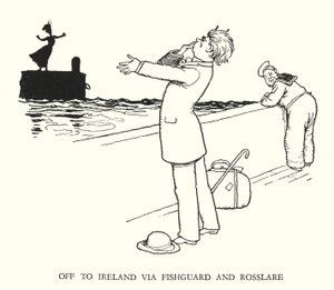 W・ヒース・ロビンソンによる「Railway Ribaldry」のイラスト（リトグラフ）。 作： William Heath Robinson