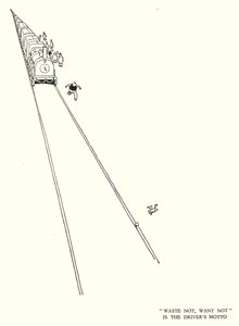 W・ヒース・ロビンソンによる「Railway Ribaldry」のイラスト（リトグラフ）。 作： William Heath Robinson