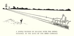 W・ヒース・ロビンソンによる「Railway Ribaldry」のイラスト（リトグラフ）。 作： William Heath Robinson