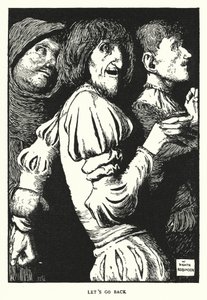 戻ろう（リトグラフ 作： William Heath Robinson