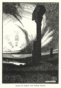 ほぼ全世界の廃墟（リトグラフ 作： William Heath Robinson