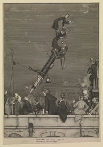 グリニッジ天文台でハレー彗星を探す 作： William Heath Robinson