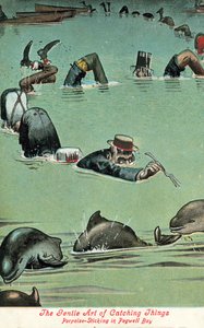 The Gentle Art of Catching Things - Porpoise Sticking in Pegwell Bay (カラーリトグラフ)