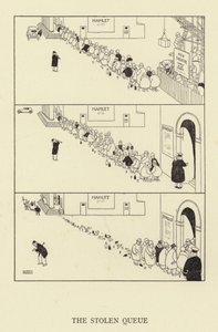 盗まれたキュー 作： William Heath Robinson
