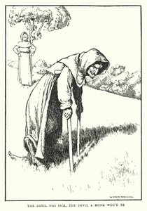鬼は外、鬼は内」（リトグラフ 作： William Heath Robinson