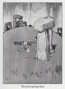 初めての大掃除（リトグラフ 作： William Heath Robinson