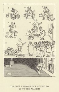 アカデミーに行く余裕がなかった男 作： William Heath Robinson