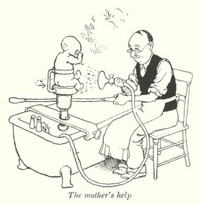 母の助け（リトグラフ 作： William Heath Robinson