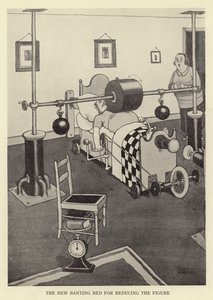 数字を減らすための新しいバンティングベッド 作： William Heath Robinson