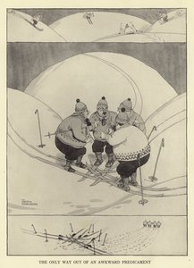 ぎこちない窮地から抜け出す唯一の方法 作： William Heath Robinson