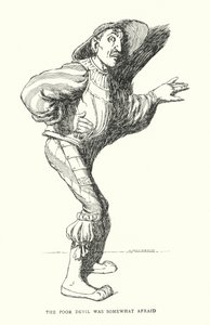 哀れな悪魔はどこか怯えていた（リトグラフ 作： William Heath Robinson