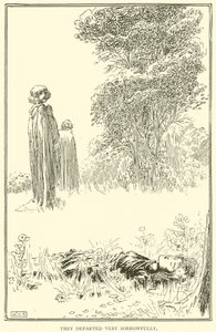 彼らはとても悲しそうに出発しました 作： William Heath Robinson