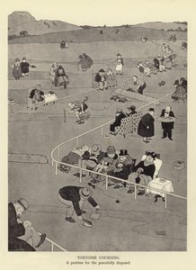 平和的に処分されるための亀の追撃、娯楽 作： William Heath Robinson