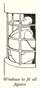 あらゆる体型に合わせた窓（リソグラフ 作： William Heath Robinson