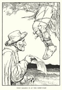 あなたのサラリーはジベッと足元にある（リトグラフ 作： William Heath Robinson