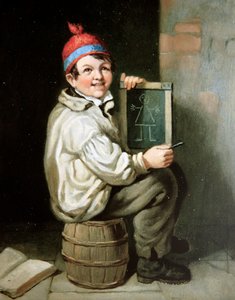 The Schoolboy」（油彩・キャンバス） 作： William Hemsley