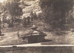 1854年、オー・ボンヌの素朴なパビリオン。 作： William Henri Gebhard.