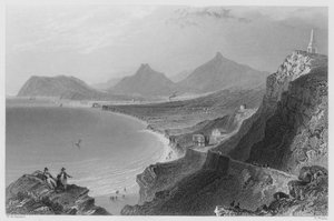ダブリン州Killiney Bay (彫刻) 作： William Henry (after) Bartlett