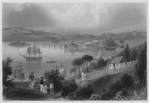 The Cove of Cork, now Queenstown (e.g. the engraving) 作： William Henry (after) Bartlett