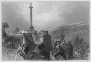 ウォーカーズ・ピラー、ロンドンデリーの壁（彫刻 作： William Henry (after) Bartlett