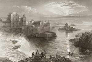 1860年代のジョージ・バーチューによる「アイルランドの風景と古代」からのドニゴール州バリシャノン 作： William Henry Bartlett