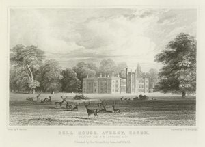Bell House、Aveley、Essex、Sir TB Lennardの席、Baronet 作： William Henry Bartlett