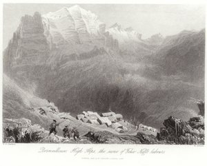 ハイアルプスのドルメイユ 作： William Henry Bartlett