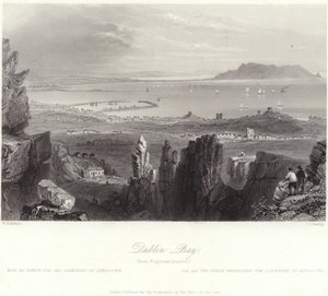 キングスタウン採石場からのダブリン湾 作： William Henry Bartlett