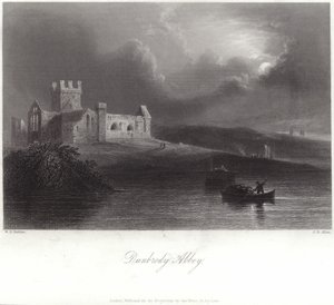 ウェックスフォード州のダンブロディ修道院 作： William Henry Bartlett